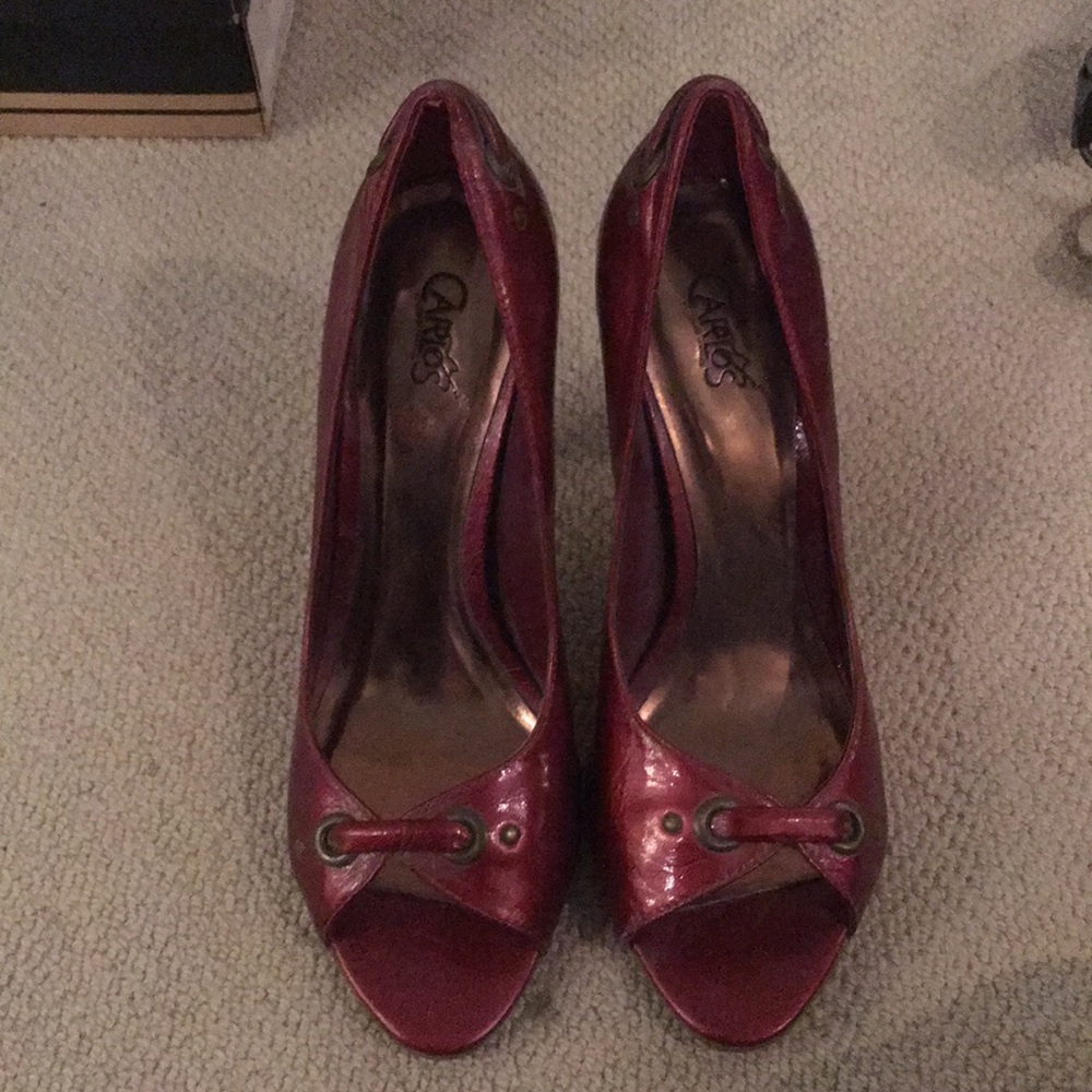 Carlos Santana open toe heels